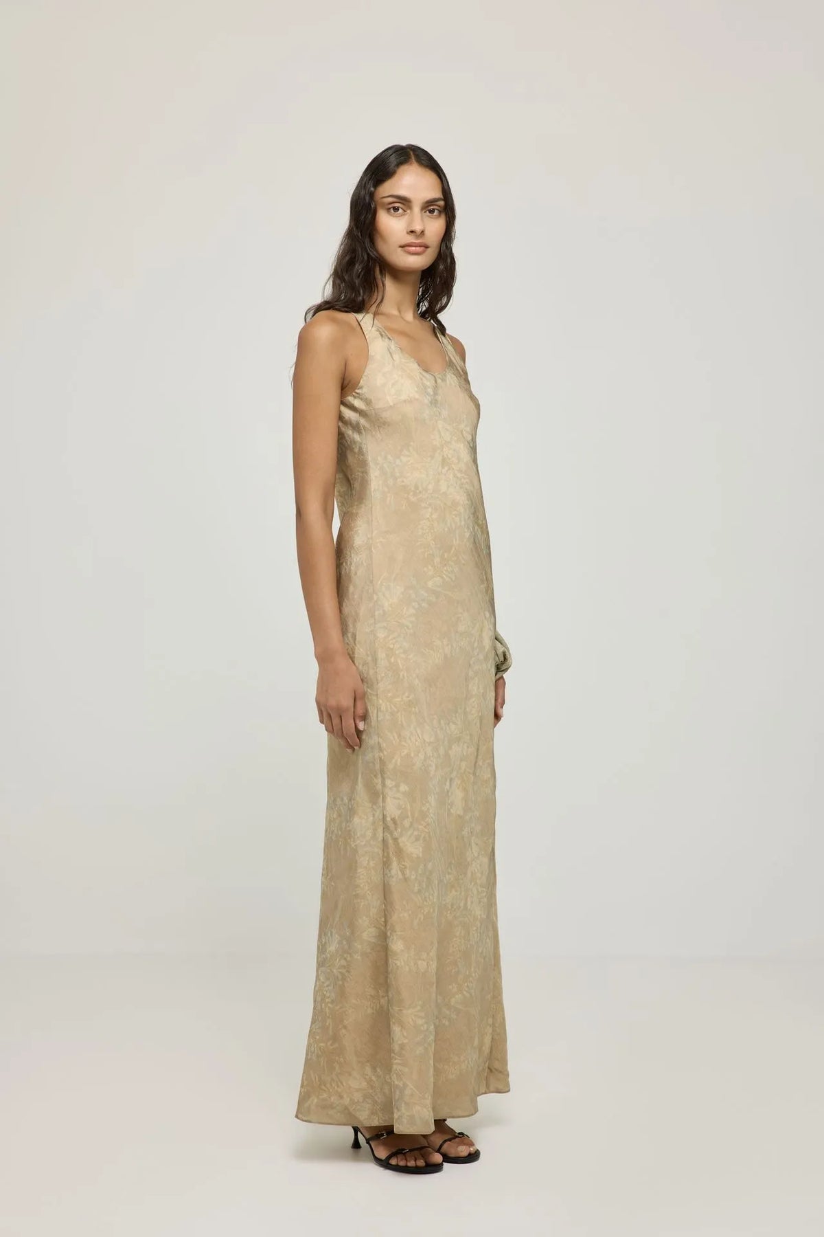 Paula dress | Camel - Viscose blend