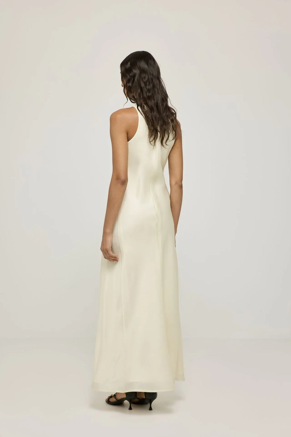 Paula dress | Cream - Organza silk