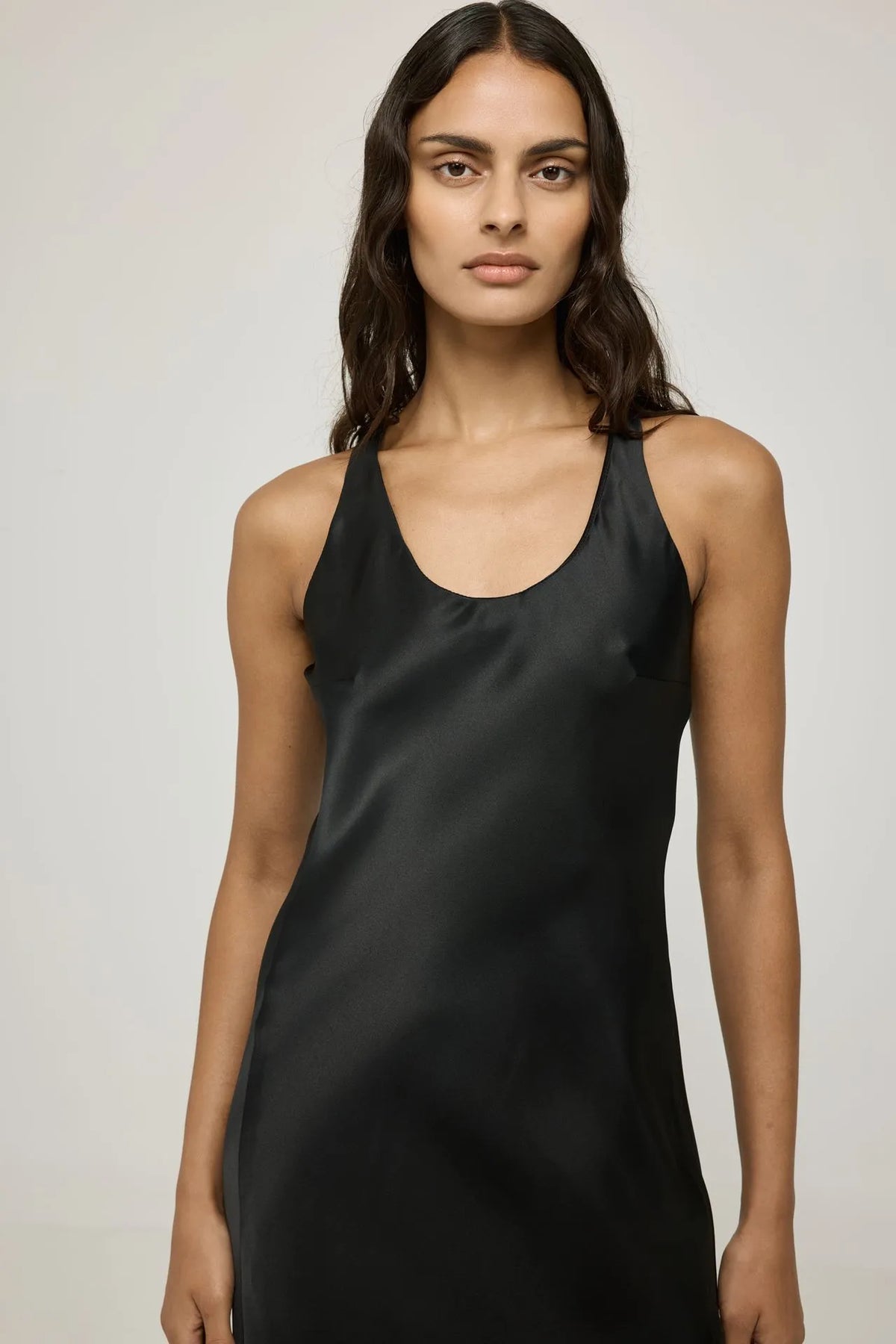 Paula dress | Black - Organza silk