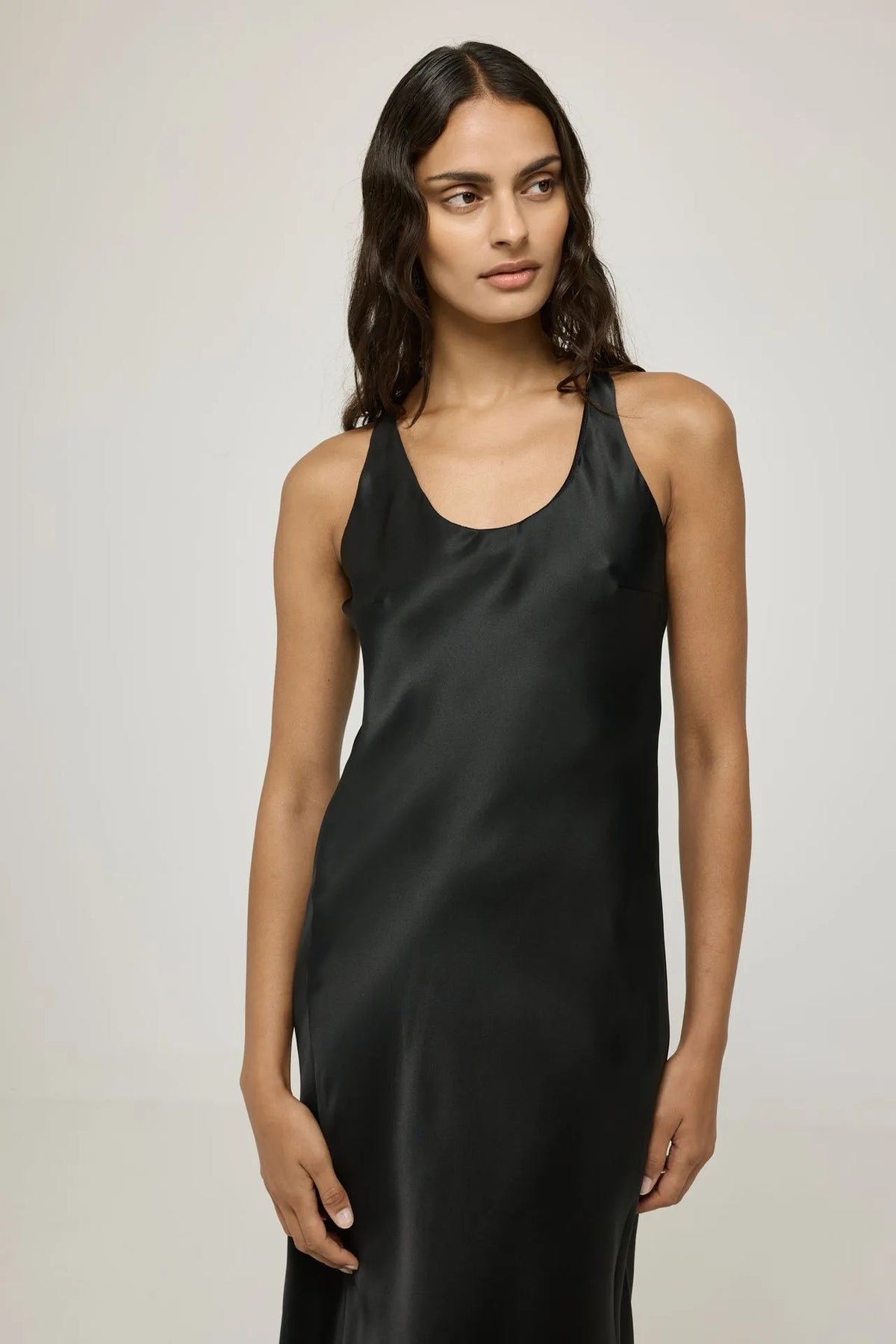 Paula dress | Black - Organza silk