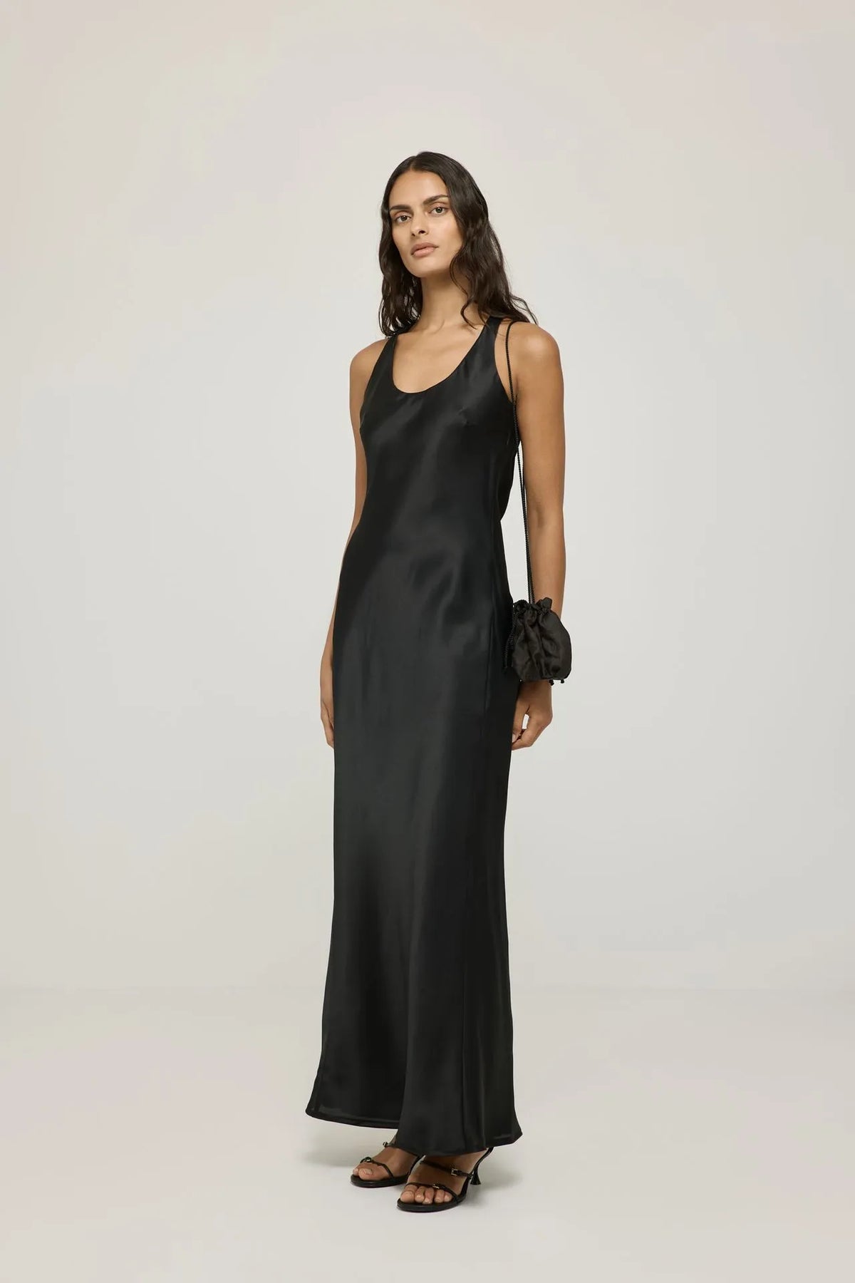 Paula dress | Black - Organza silk