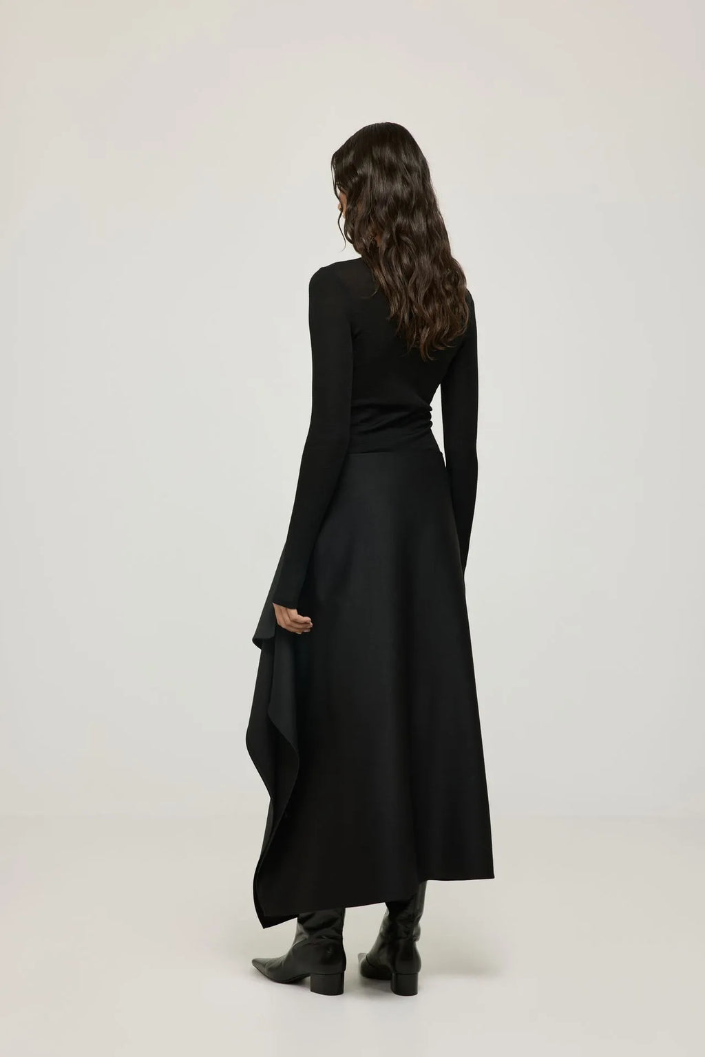Persephone skirt | Black - Virgin wool
