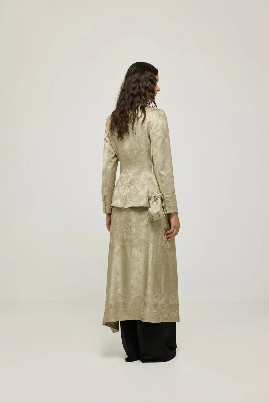 Persephone skirt | Gold - Viscose blend