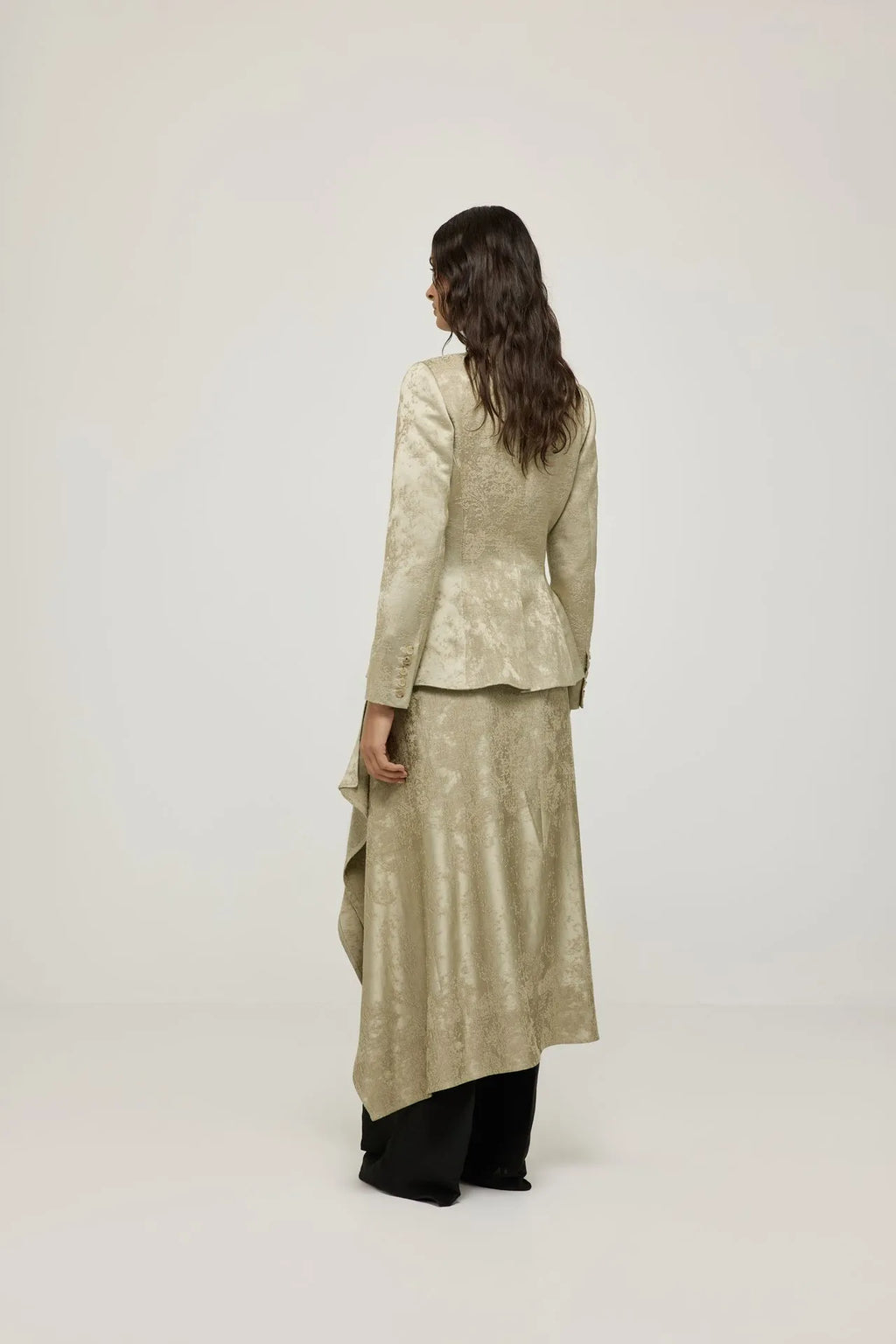 Persephone skirt | Gold - Viscose blend