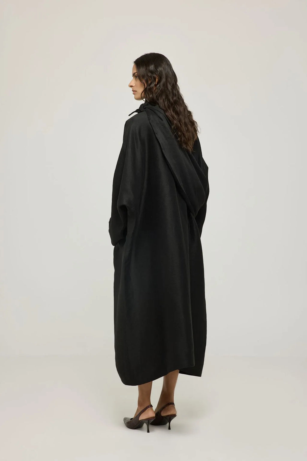Demi belt bag | Black - Linen viscose blend