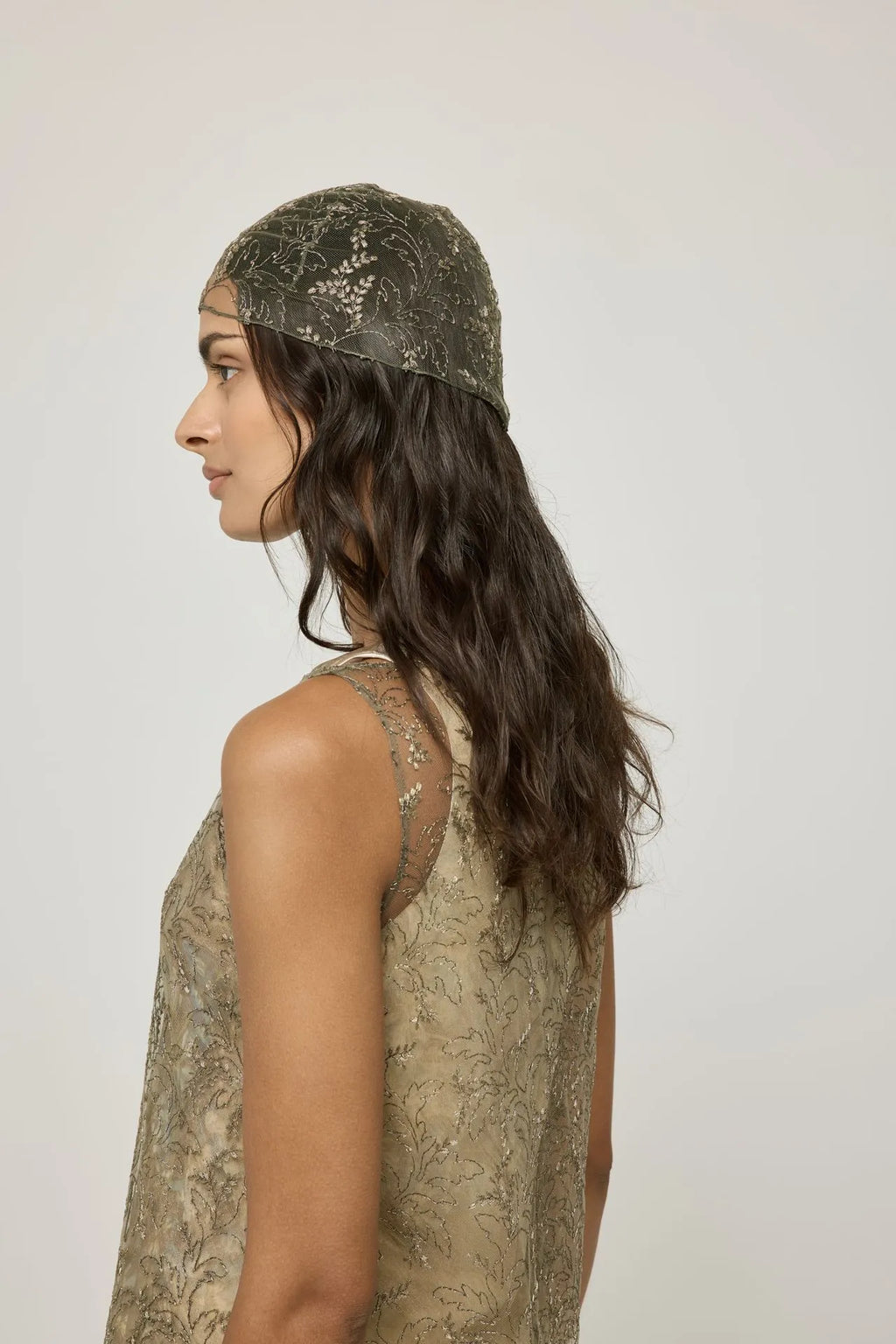 Giza dress | Olive - Tulle blend