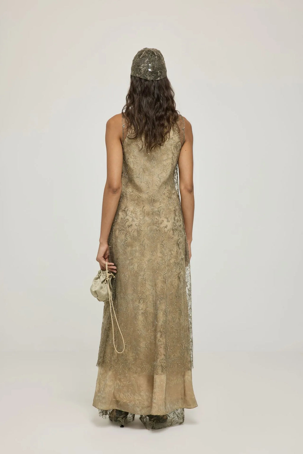 Giza dress | Olive - Tulle blend