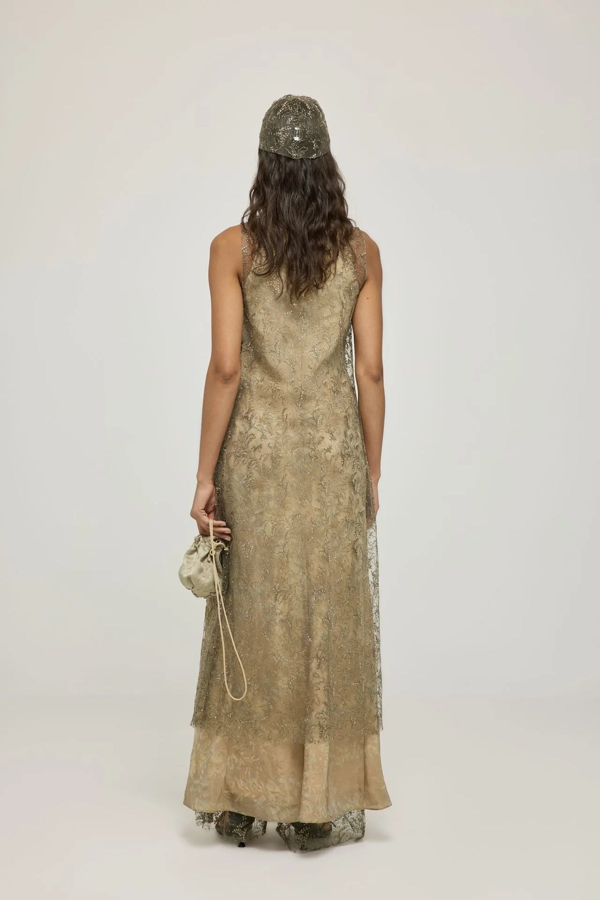 Giza dress | Olive - Tulle blend