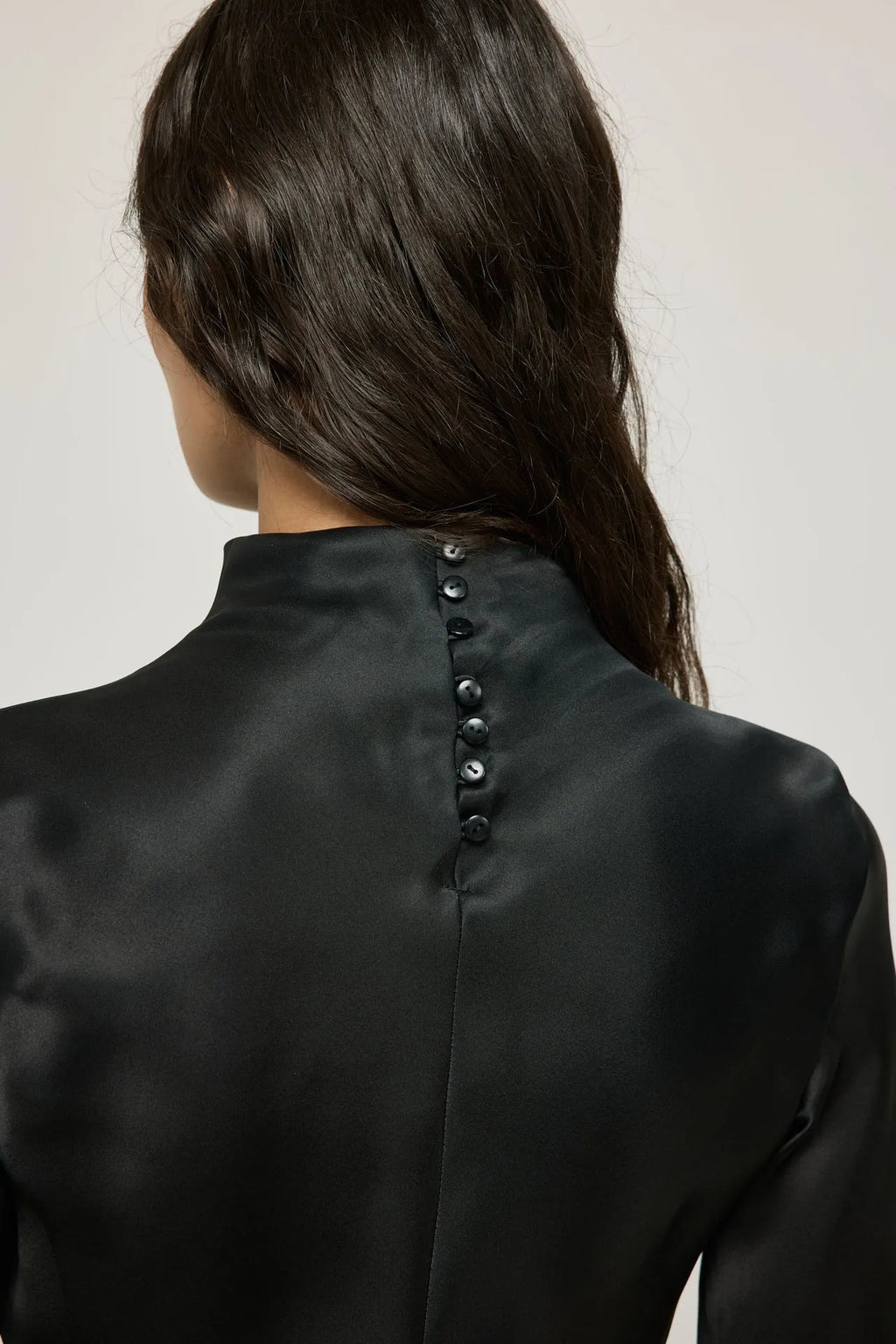 Genevieve top | Black - Organza silk
