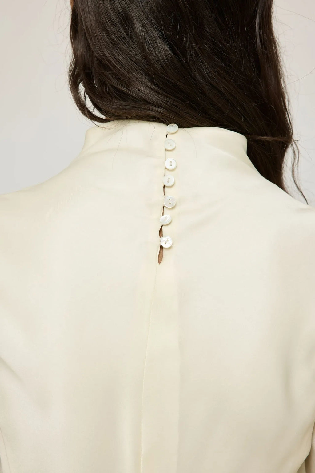 Genevieve top | Cream - Organza silk