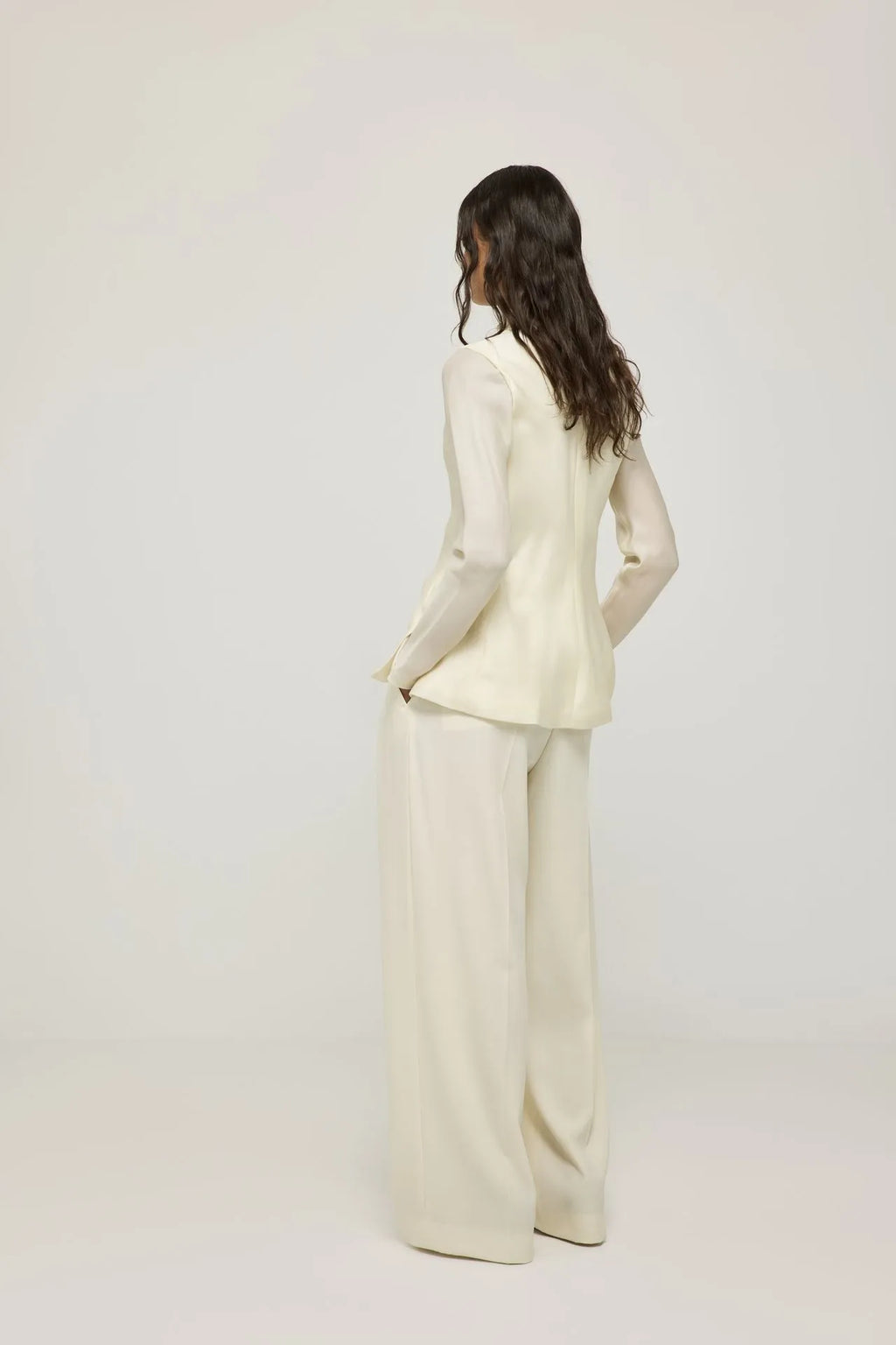 Genevieve top | Cream - Organza silk
