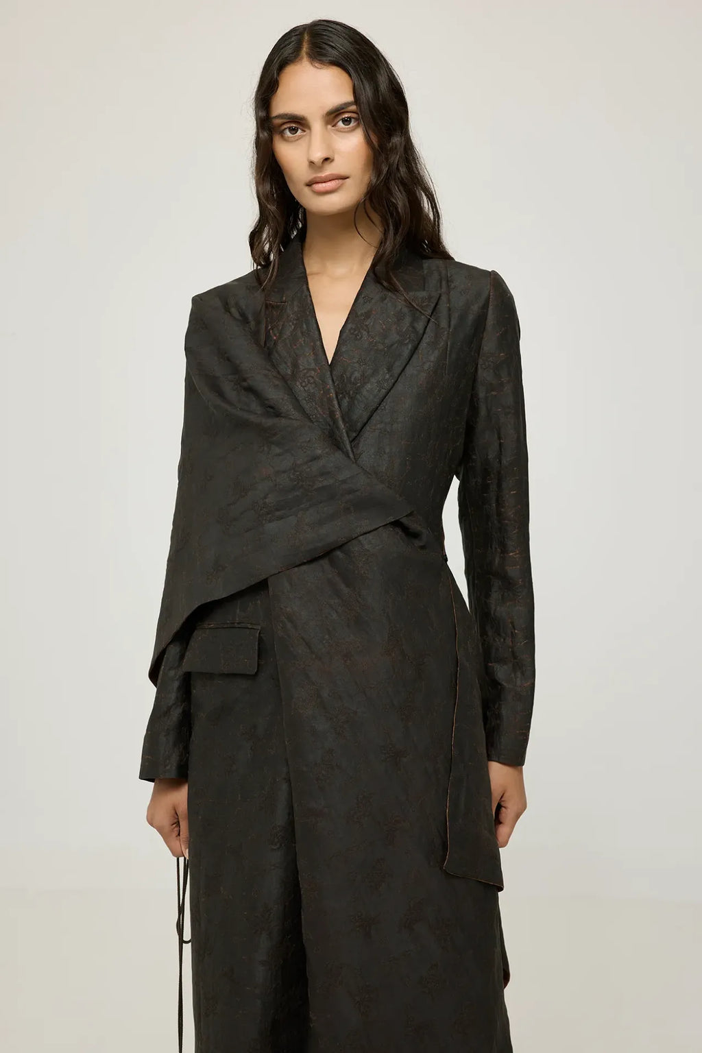 Macha double | Black print - Mud silk