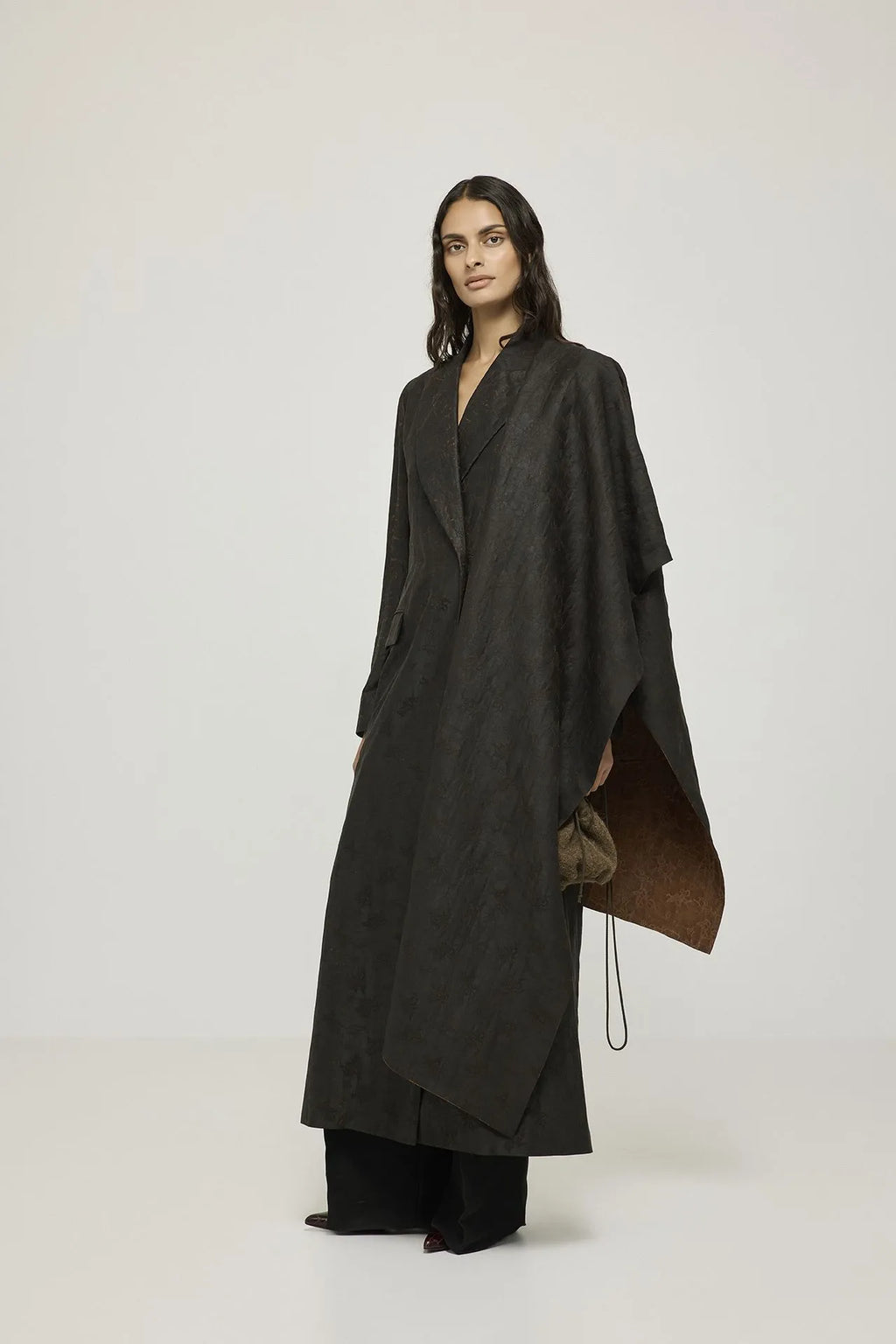 Macha double | Black print - Mud silk