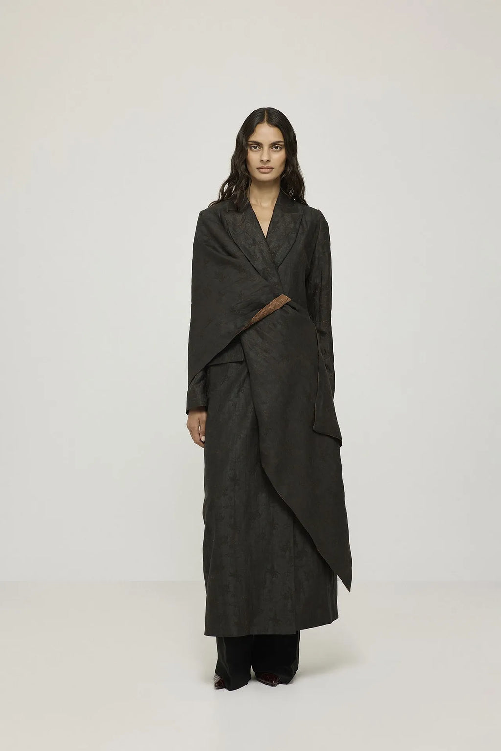 Macha double | Black print - Mud silk