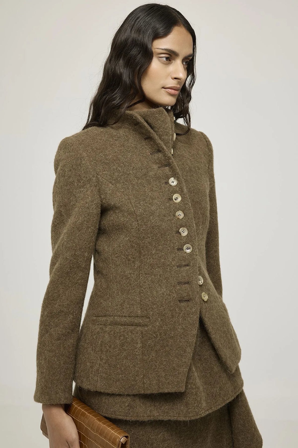 Close-up view of the Margaret blazer.