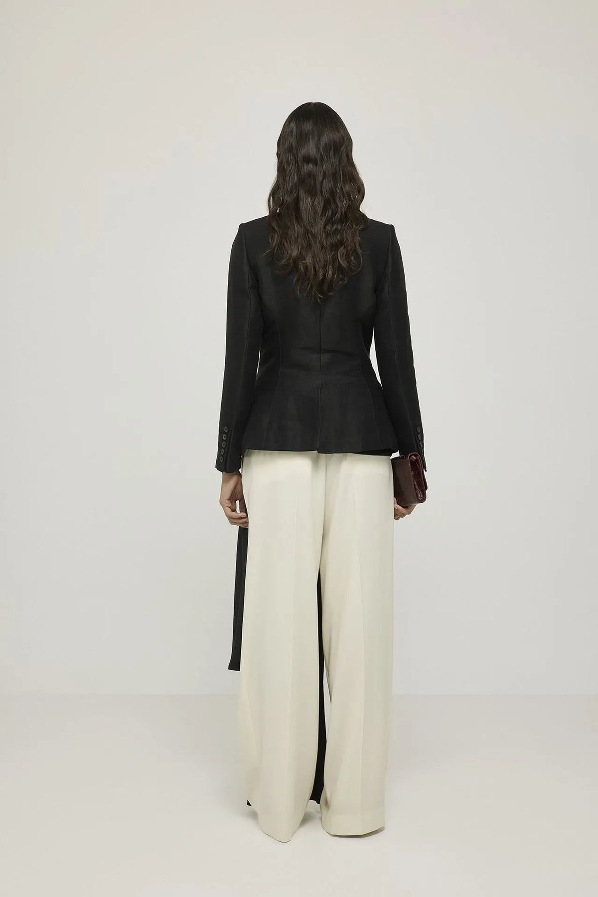 Margaret blazer | Black - Linen viscose blend