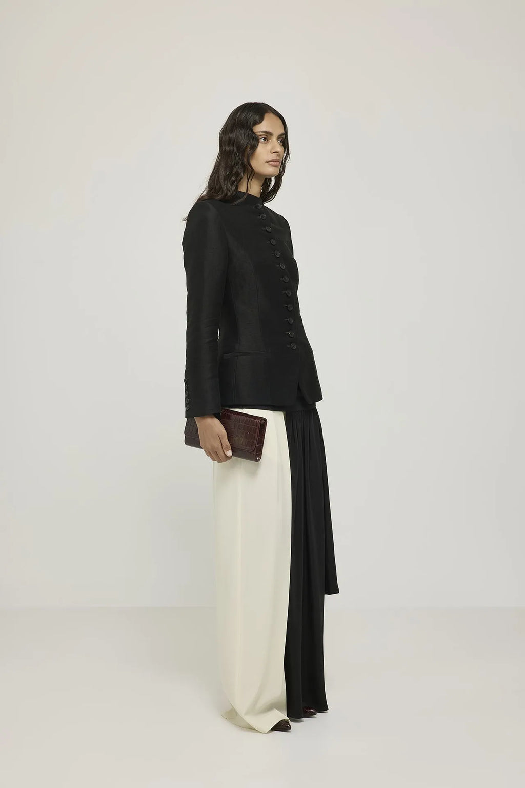 Margaret blazer | Black - Linen viscose blend