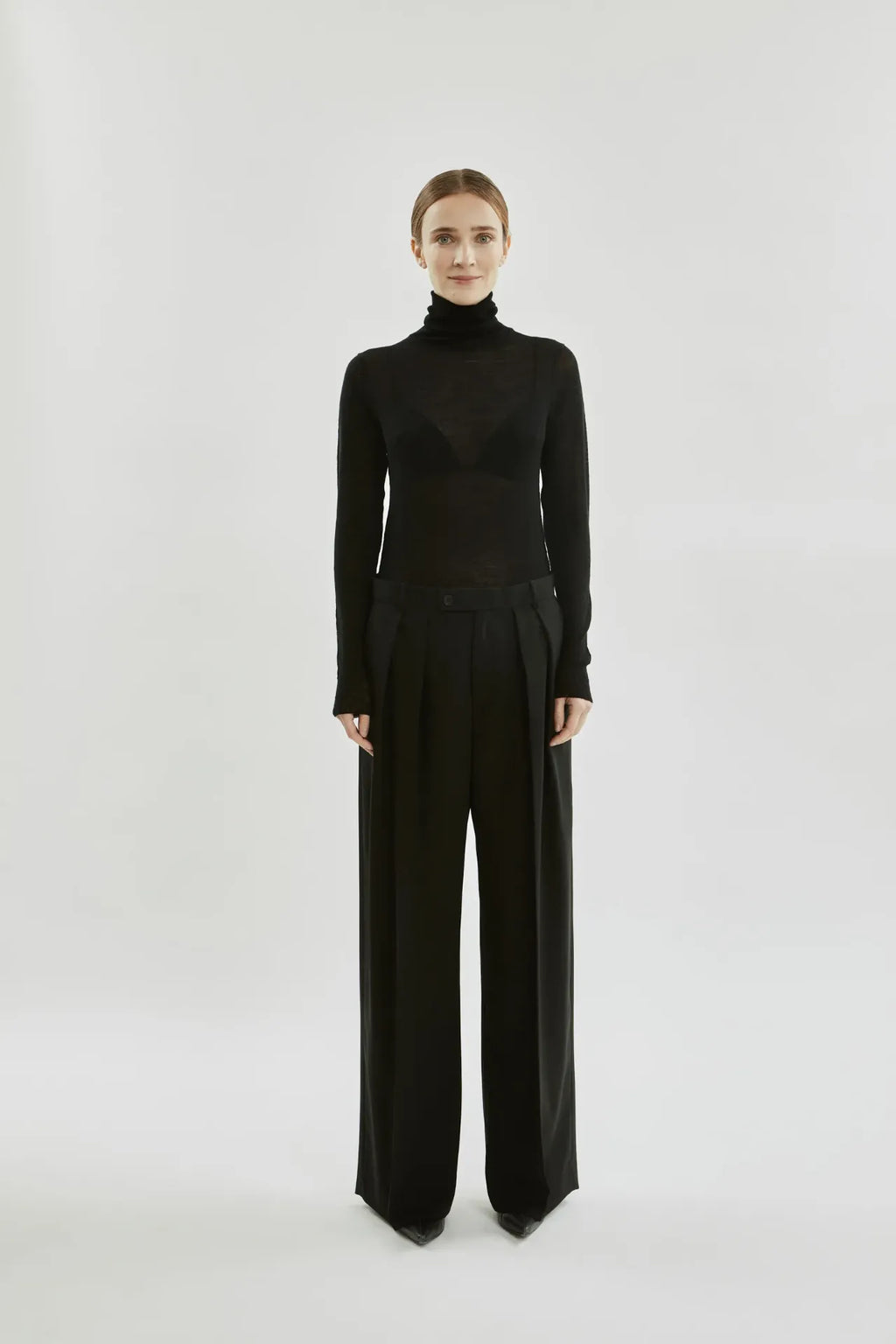 Ira trousers | Black - Virgin wool