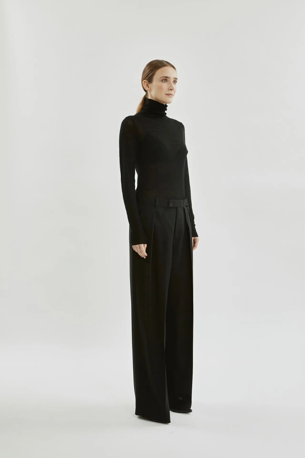 Ira trousers | Black - Virgin wool