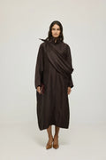 Demi belt bag | Brown - Linen viscose blend