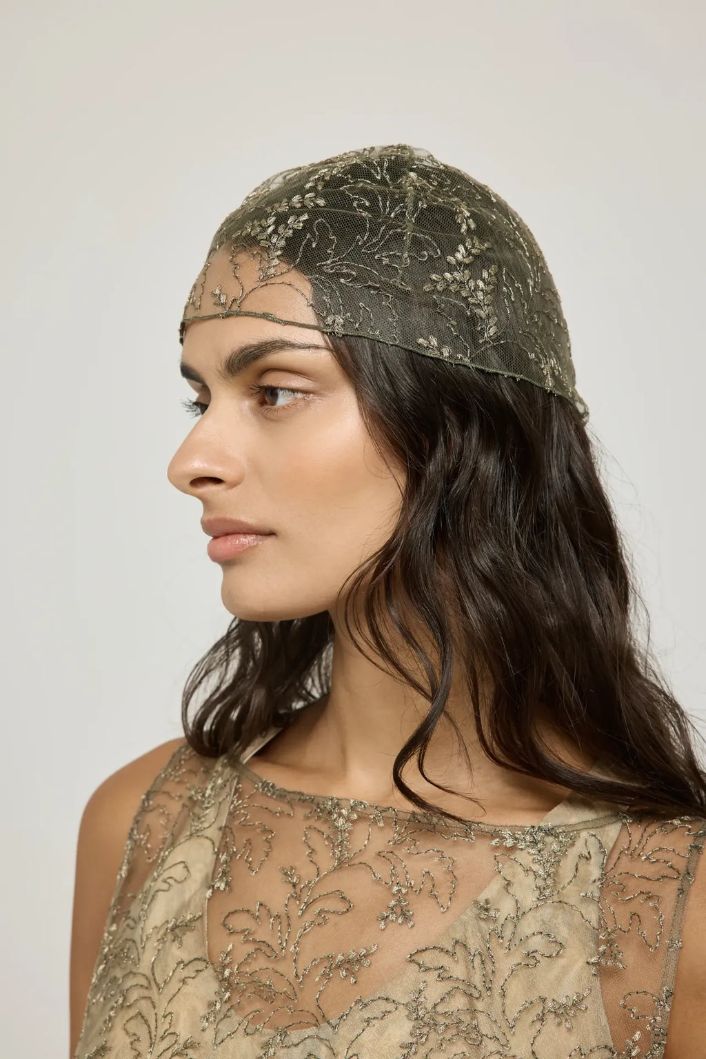 Bodine hat | Olive - Tulle blend