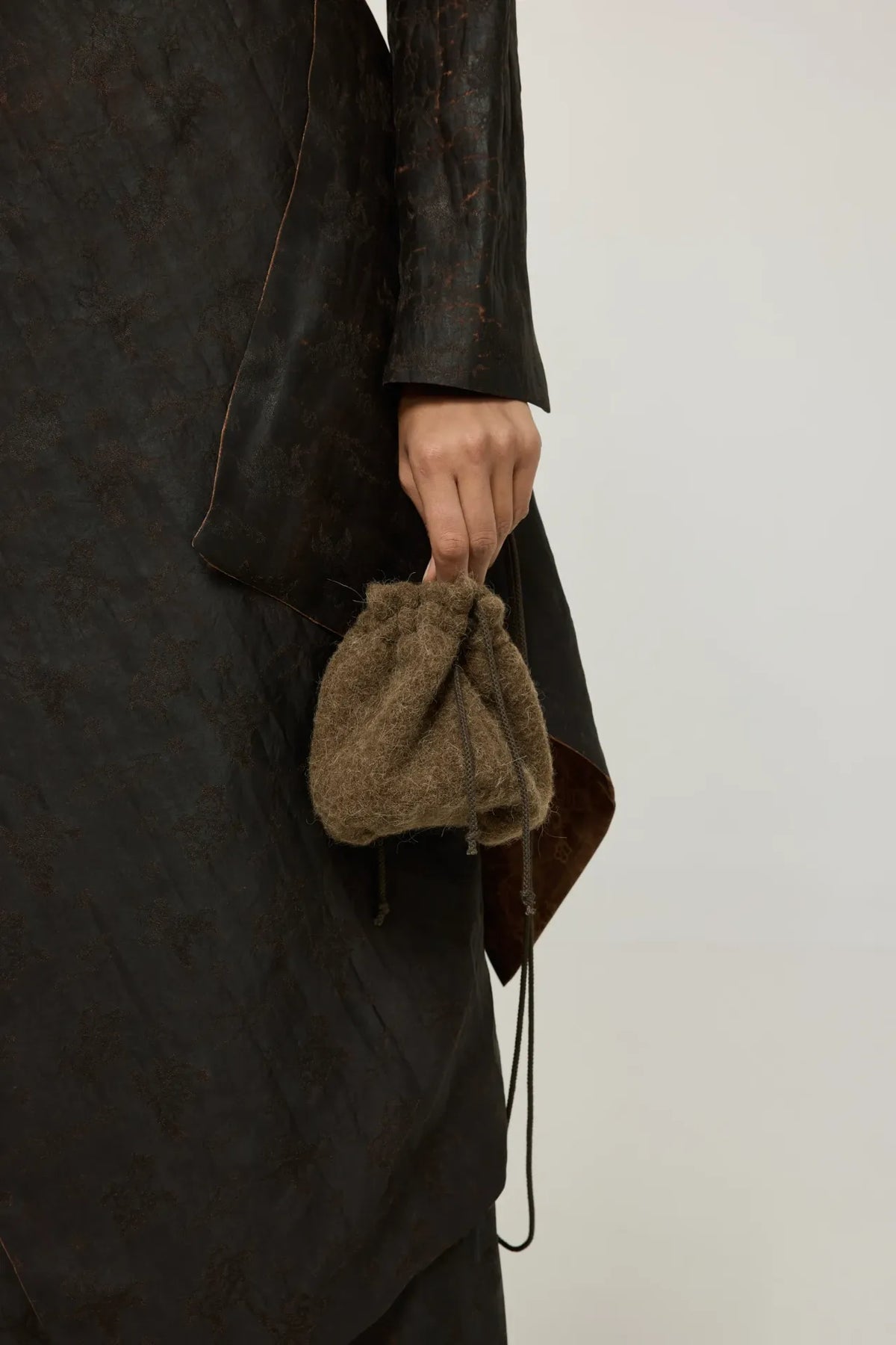 Bowie bag | Brown - Alpaca wool