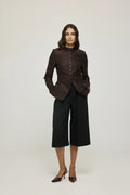 Estee bermudas | Black - Virgin wool