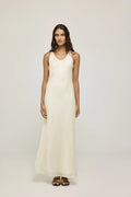 Paula dress | Cream - Organza silk