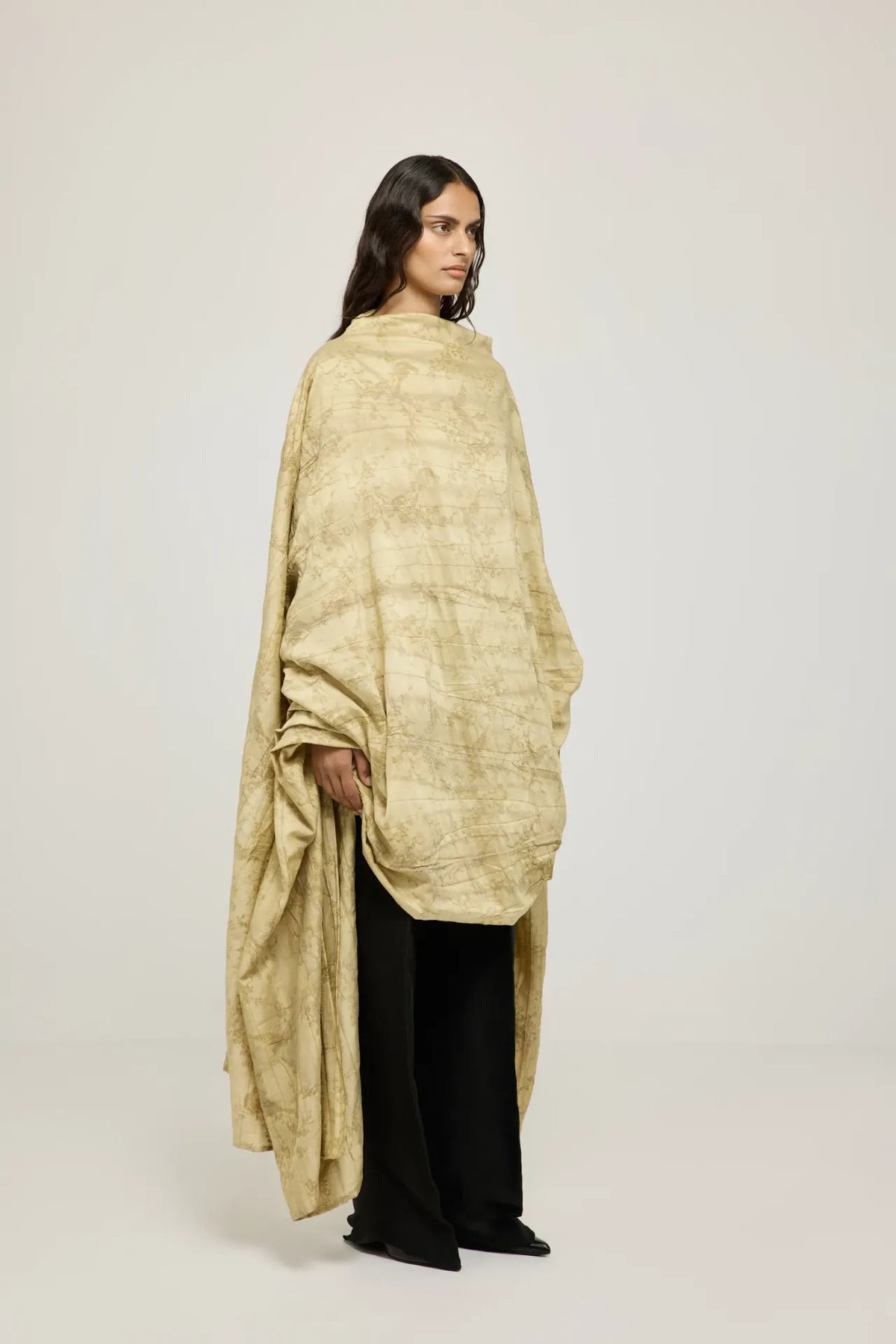 Nour dress | Camel - Tencel blend