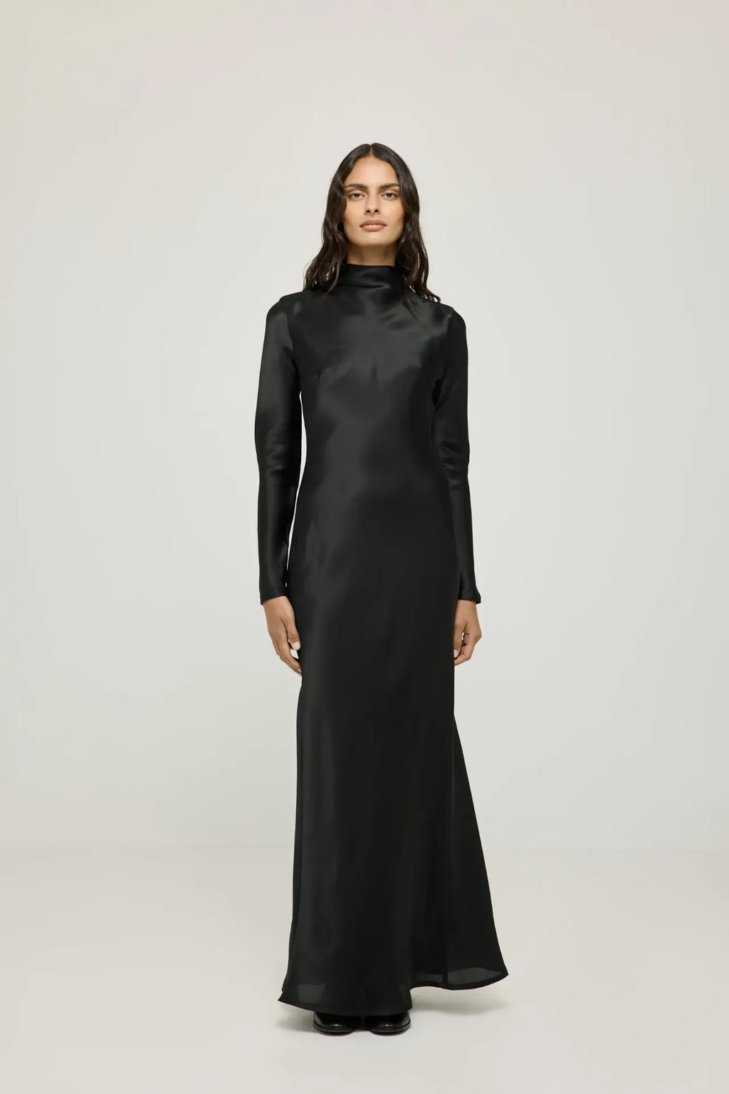 Paulette dress | Black - Organza silk