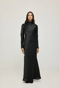 Paulette dress | Black - Organza silk