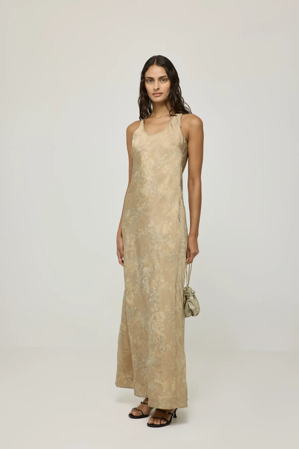 Paula dress | Camel - Viscose blend