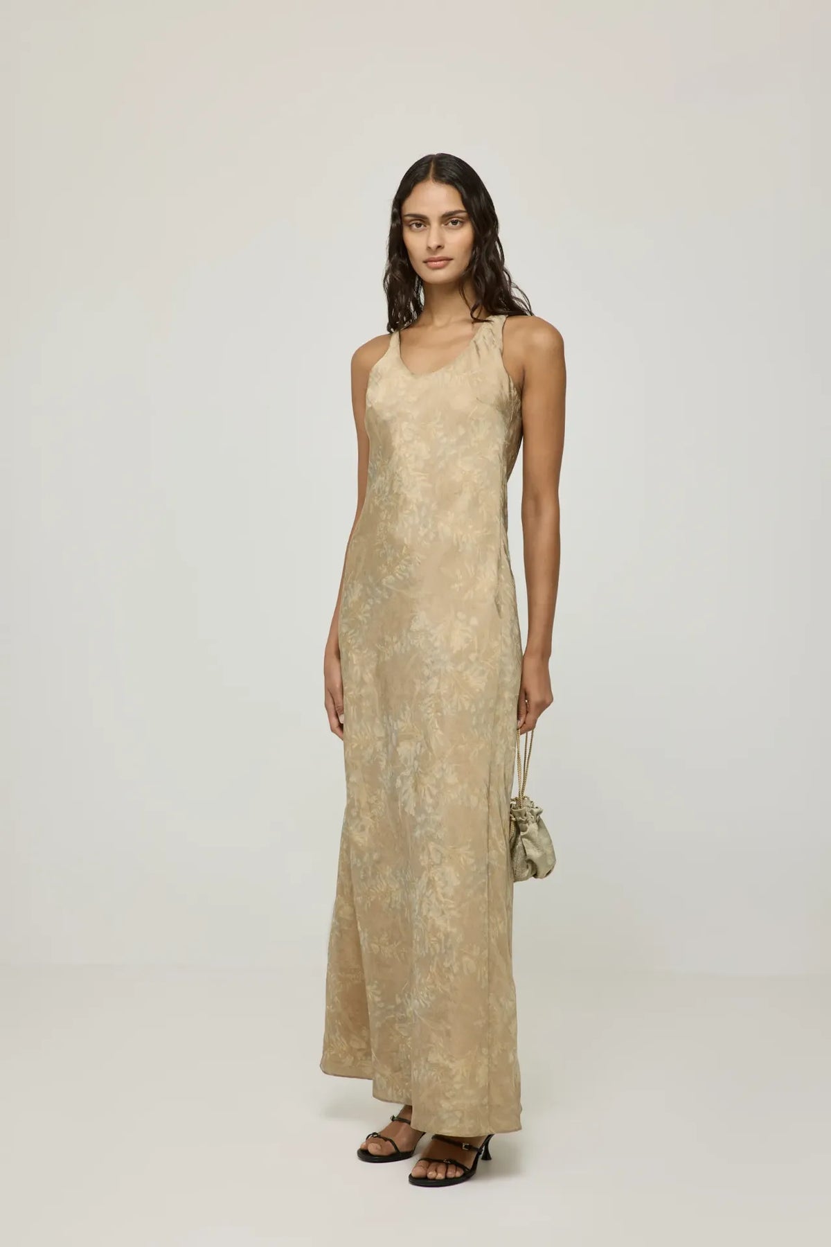 Paula dress | Camel - Viscose blend