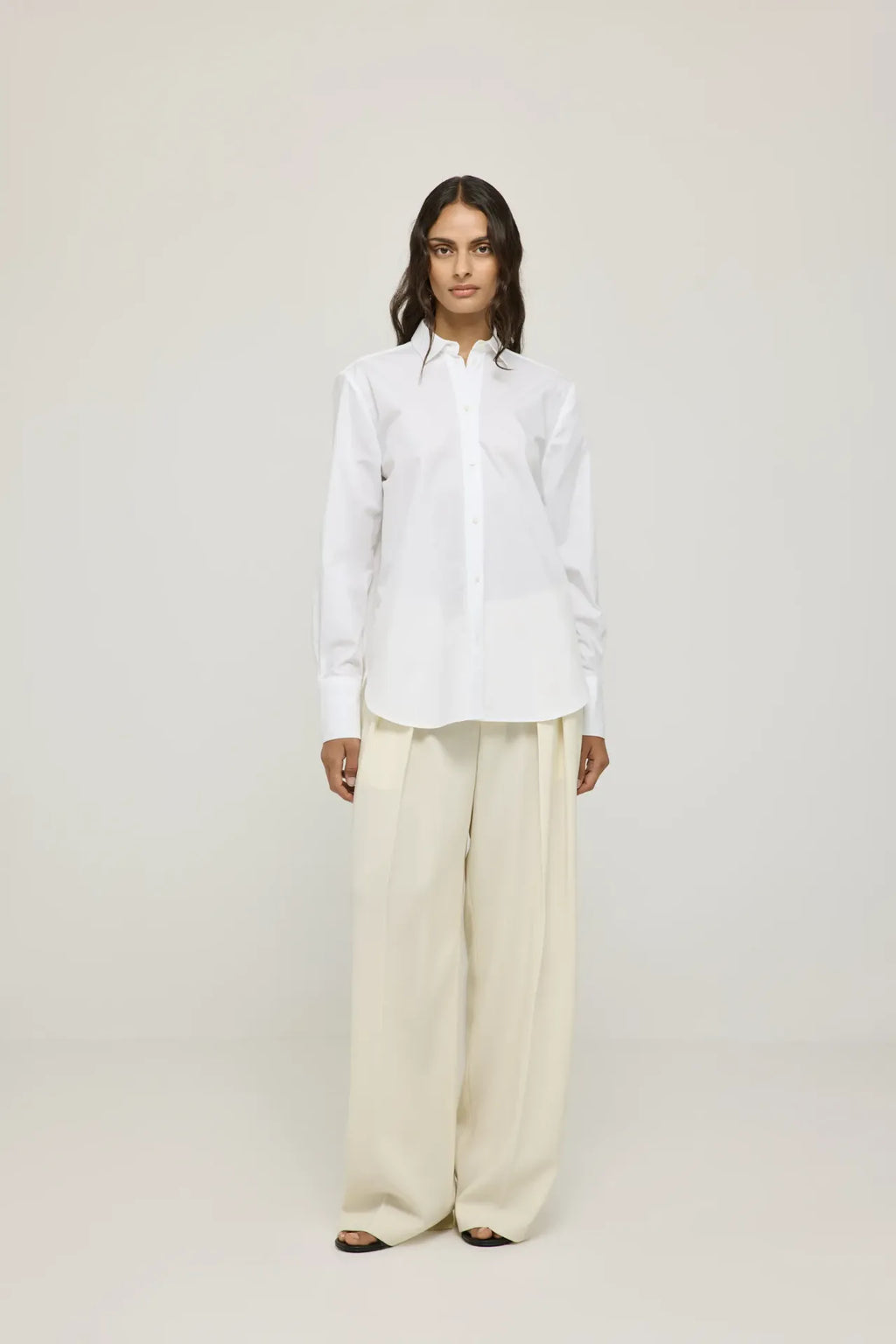 Cilou shirt | White - Cotton poplin