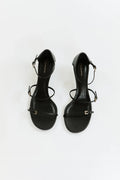 Alma sandals | Black - Leather