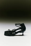 Alma sandals | Black - Leather