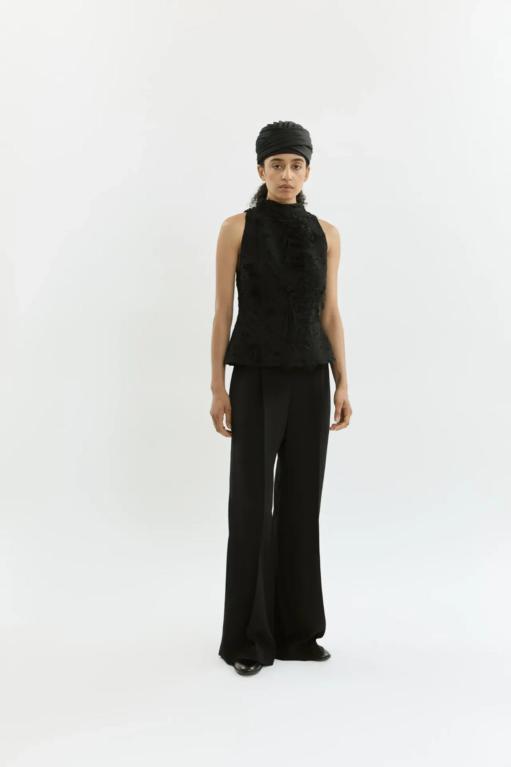 Asami trousers | Black - Crepe silk