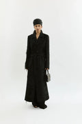 Arya coat | Black - Fil coupé