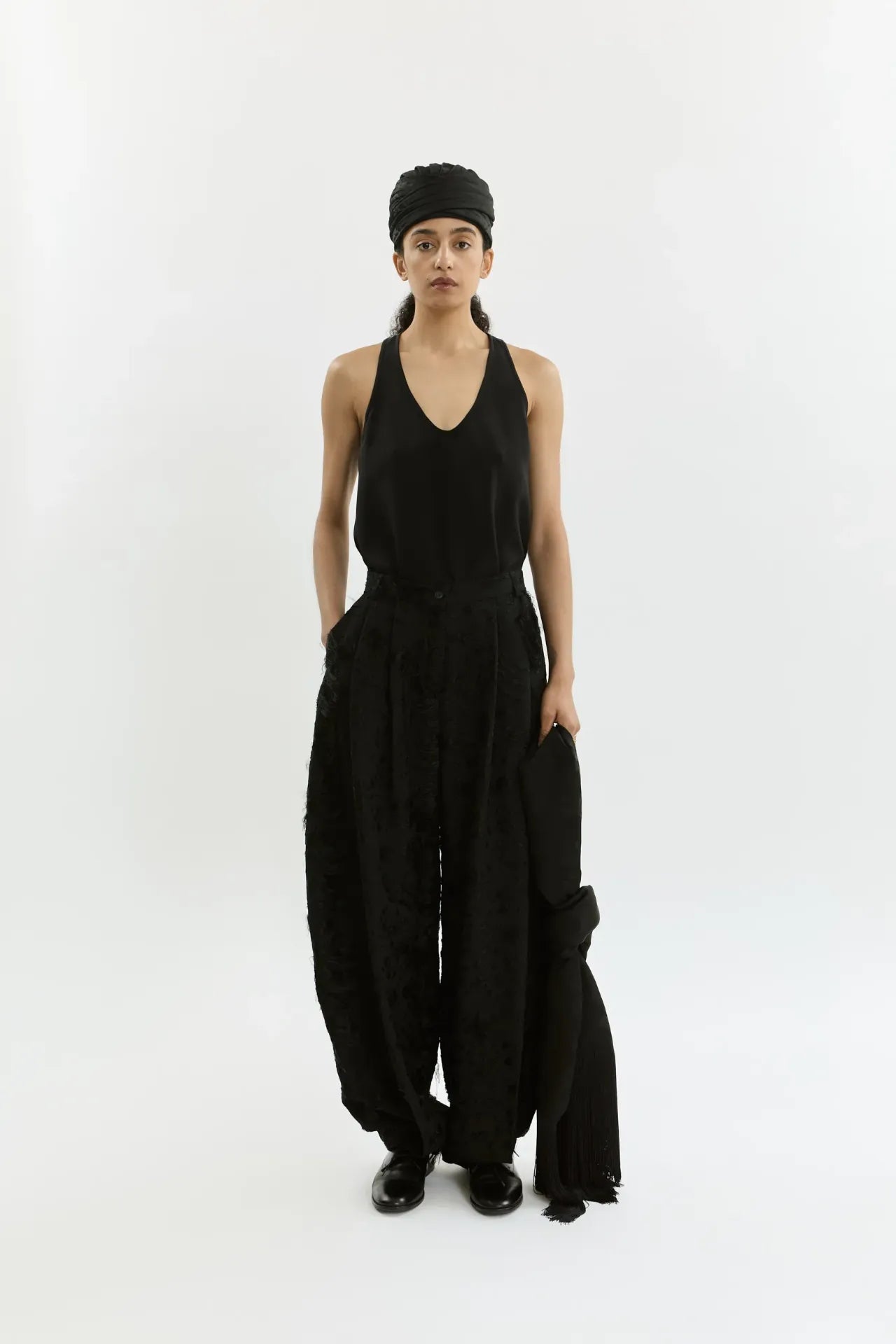 Athena trousers | Black - Fil coupé