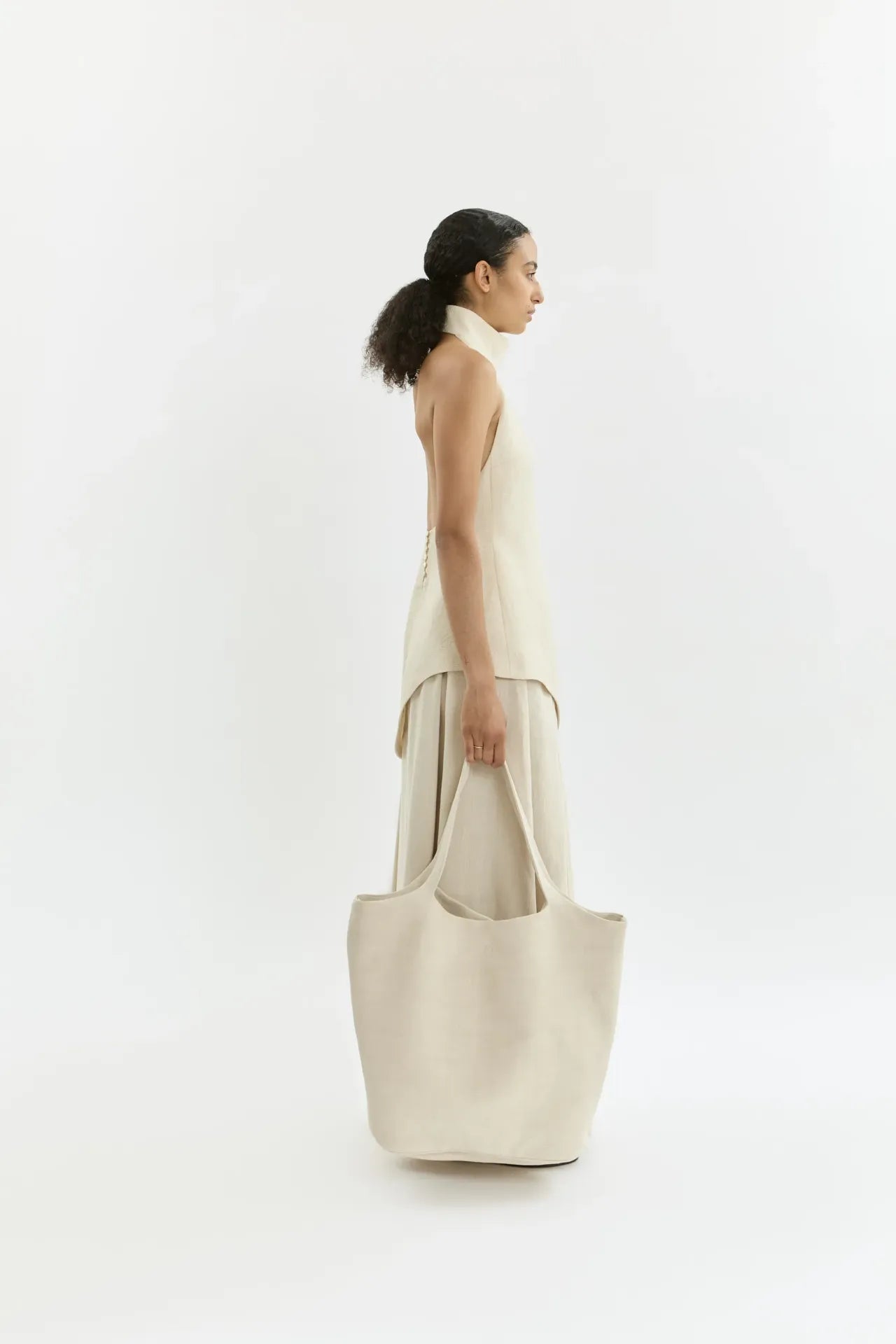 Bernice bag | Cream - Jute silk blend
