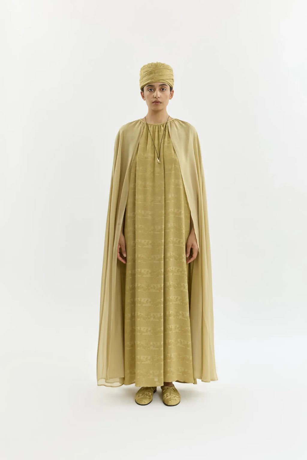 Bruna dress | Hemp - Jacquard