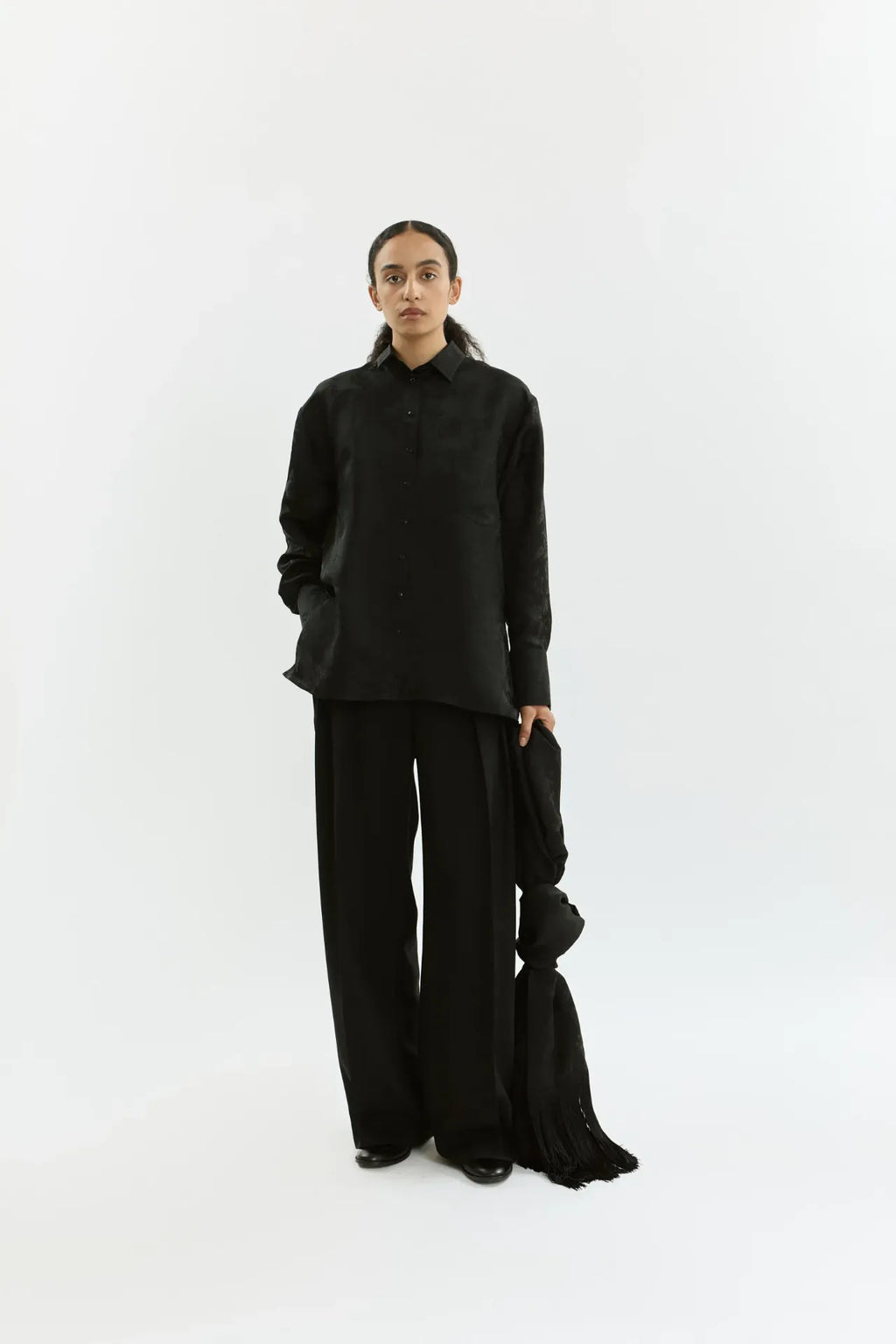 Dorothy blouse | Black - Jacquard