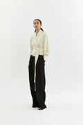 Elettra blouse | Off white - Crepe silk