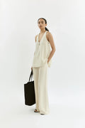Elsie top | Off white - Crepe silk