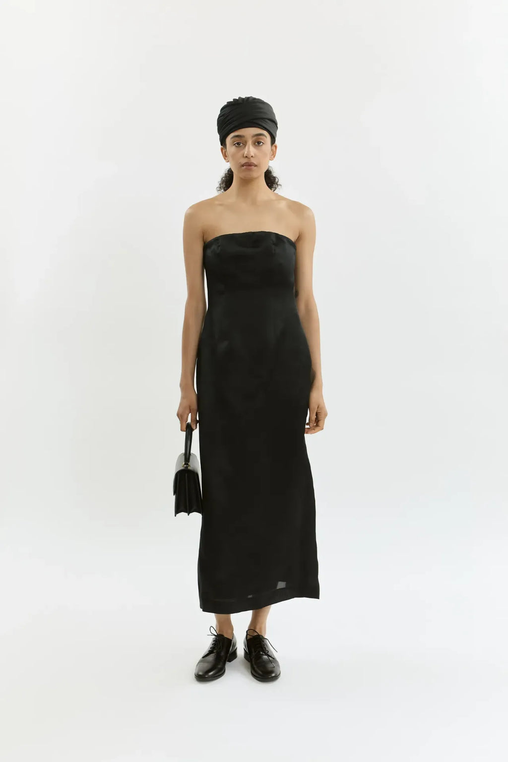 Hannah dress | Black - Organza silk