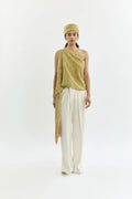 Macha double fringes | Hemp - Jacquard