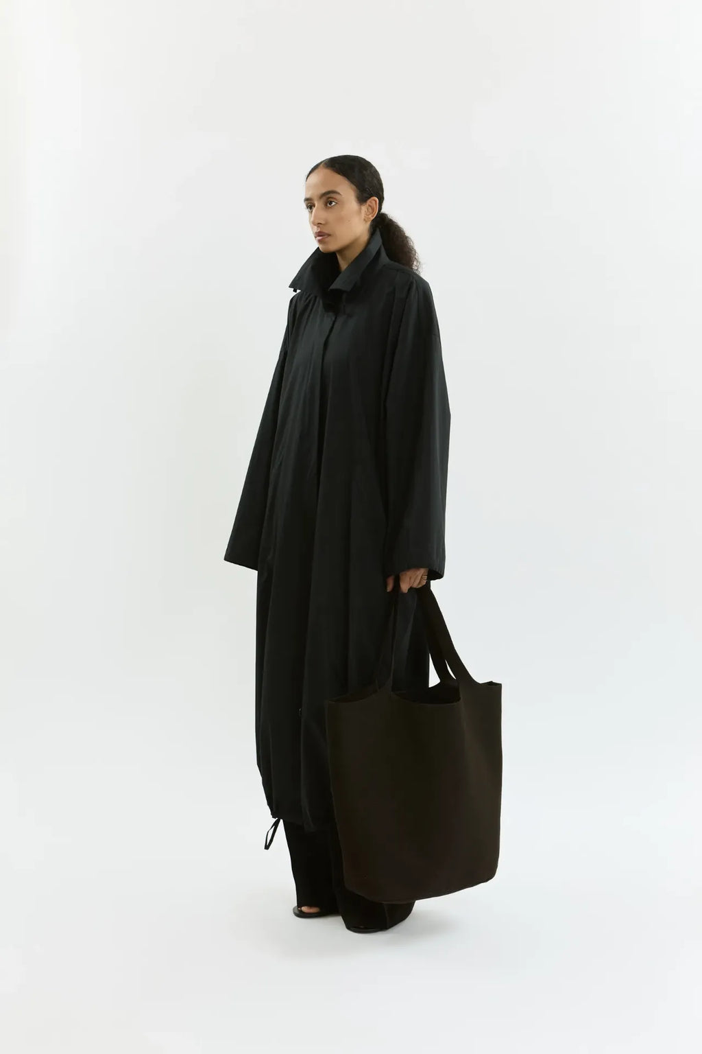 Nadine coat | Black - Cotton Poplin