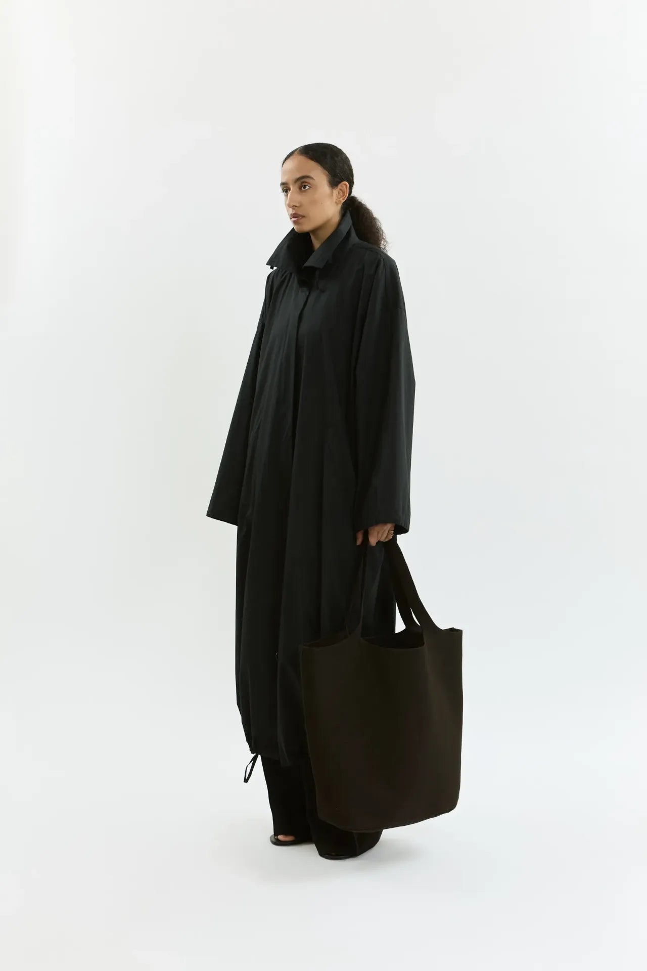 Nadine coat | Black - Cotton Poplin