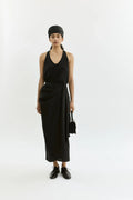 Pamela skirt | Black - Cotton silk blend