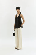 Asami trousers | Off white - Crepe silk